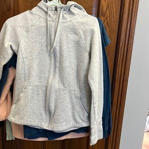 North face woman zip up size small